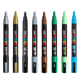 Posca PC-3M Standard Colours Set of 16 in the group Pens / Artist Pens / Illustration Markers at Pen Store (110435)