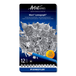 Mars Lumograph 12-set Design in the group Art Supplies / Crayons & Graphite / Graphite & Pencils at Pen Store (110871)
