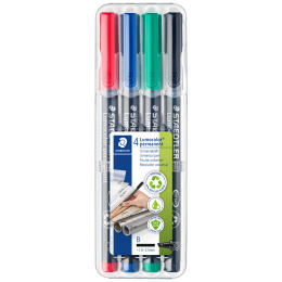 4-pack Lumocolor permanent Broad in the group Pens / Office / Markers at Pen Store (110982)