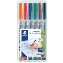 6-pack Lumocolor Non-permanent Medium in the group Pens / Office / Markers at Pen Store (111035)