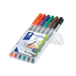 6-pack Lumocolor Non-permanent Medium in the group Pens / Office / Markers at Pen Store (111035)