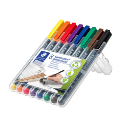 8-pack Lumocolor permanent Superfine in the group Pens / Office / Markers at Pen Store (111072)