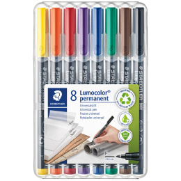 8-pack Lumocolor permanent Fine in the group Pens / Office / Markers at Pen Store (111073)