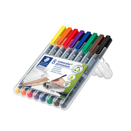 8-pack Lumocolor permanent Fine in the group Pens / Office / Markers at Pen Store (111073)