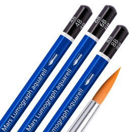 Mars Lumograph Aqua 5-pack in the group Pens / Artist Pens / Watercolour Pencils at Pen Store (111230)