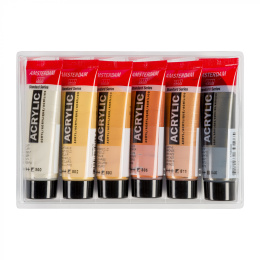 Acrylic Metallic Set 6 x 20 ml in the group Art Supplies / Artist colours / Acrylic Paint at Pen Store (111751)