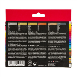 Acrylic Metallic Set 6 x 20 ml in the group Art Supplies / Artist colours / Acrylic Paint at Pen Store (111751)