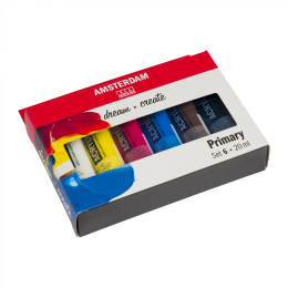 Acrylic Primary Set 6 x 20 ml in the group Art Supplies / Artist colours / Acrylic Paint at Pen Store (111756)