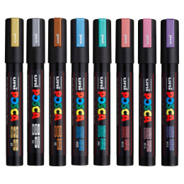 Posca PC-5M Metallic Colours Set of 8 in the group Pens / Artist Pens / Illustration Markers at Pen Store (112630)