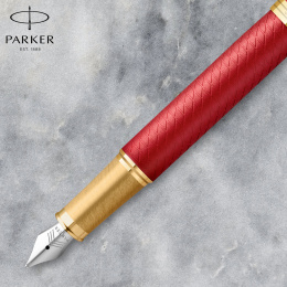 IM Premium Red/Gold Fountain pen Fine in the group Pens / Fine Writing / Fountain Pens at Pen Store (112692)