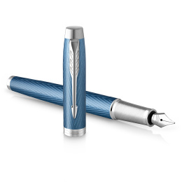 IM Premium Blue/Grey Fountain pen in the group Pens / Fine Writing / Fountain Pens at Pen Store (112696_r)