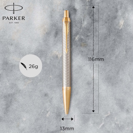 IM Premium Silver/Gold Ballpoint pen in the group Pens / Fine Writing / Ballpoint Pens at Pen Store (112698)
