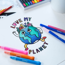 Coloring Poster - Love My Planet in the group Hobby & Creativity / Create / Crafts & DIY at Pen Store (125518)