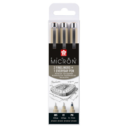 Pigma Micron Fineliner Set of 3 Thin in the group Pens / Writing / Fineliners at Pen Store (125578)
