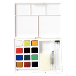 Koi Water Colors Pocket Field Sketch Box 12 + Brush in the group Art Supplies / Artist colours / Watercolor Paint at Pen Store (125610)
