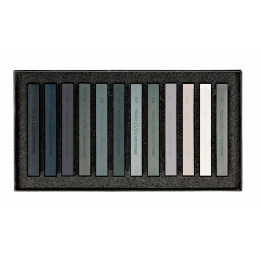 Hard Pastel Grey Tones Set 12 pcs in the group Art Supplies / Crayons & Graphite / Pastel Crayons at Pen Store (125972)