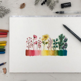 Floral Watercolour set 12 pcs in the group Pens / Artist Pens / Watercolor Pencils at Pen Store (126611)