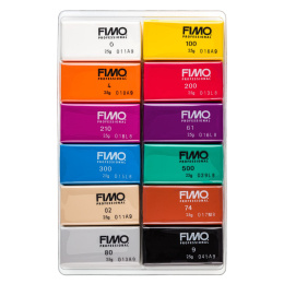 FIMO Professional Modelling Clay Basic colours 12-pack in the group Hobby & Creativity / Create / Modelling Clay at Pen Store (126646)