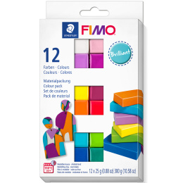 FIMO Soft Modelling Clay 12 x 25 g Brilliant colours in the group Hobby & Creativity / Create / Modelling Clay at Pen Store (126650)