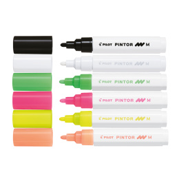 Pintor Medium 6-pack Neon in the group Pens / Artist Pens / Illustration Markers at Pen Store (126809)