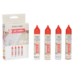 Effect Liner Set 4 x 28 ml Standard Pearl in the group Hobby & Creativity / Paint / Hobby Paint at Pen Store (127517)