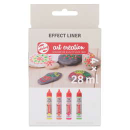 Effect Liner Set 4 x 28 ml Neon in the group Hobby & Creativity / Paint / Hobby Paint at Pen Store (127518)