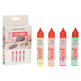 Effect Liner Set 4 x 28 ml Neon in the group Hobby & Creativity / Paint / Hobby Paint at Pen Store (127518)