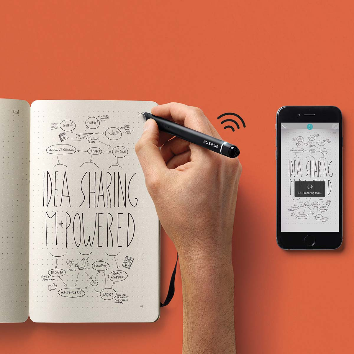 Digital Ruled Notebook Moleskine Smart Digital Notebook V3 Large Ruled | Pen Store