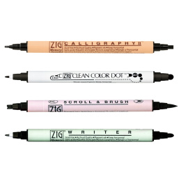 Twin Tip Marker Black Set of 4 in the group Pens / Artist Pens / Illustration Markers at Pen Store (127874)