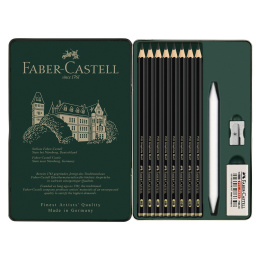 PITT Graphite Matt Pencil Set of 11 in the group Art Supplies / Crayons & Graphite / Graphite & Pencils at Pen Store (127915)