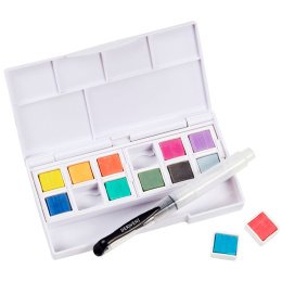 Pastel Shades Paint Pan Set 12 half pans in the group Art Supplies / Artist colours / Watercolor Paint at Pen Store (128195)