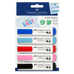 Textil Marker Pastel 5-set in the group Hobby & Creativity / Paint / Fabric Markers and Dye at Pen Store (128299)