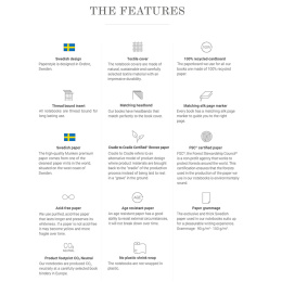 Notebook A4 Ruled Graphite in the group Paper & Pads / Note & Memo / Notebooks & Journals at Pen Store (128464)