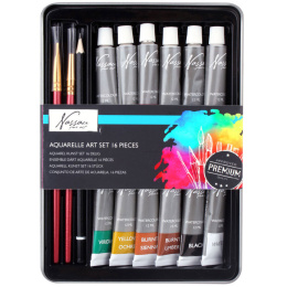 Aquarel Paint Kit 16-set in the group Art Supplies / Artist colours / Watercolour Paint / Watercolour in tube at Pen Store (128534)