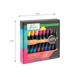 Acrylic paint 36 ml 18-set in the group Art Supplies / Artist colours / Acrylic Paint at Pen Store (128540)