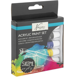 Acrylic paint 12 ml 5-set in the group Art Supplies / Artist colours / Acrylic Paint at Pen Store (128543)