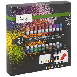 Classic Acrylic 12 ml 24-set in the group Art Supplies / Artist colours / Acrylic Paint at Pen Store (128550)
