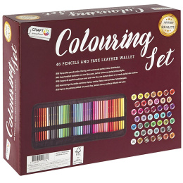 Colouring pencils 46-set in wallet in the group Pens / Artist Pens / Colored Pencils at Pen Store (128580)