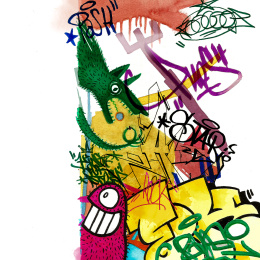 Goldfaber Aqua Dual Marker Set of 6 Graffiti in the group Pens / Artist Pens / Illustration Markers at Pen Store (128732)