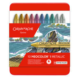 Neocolor I Pastel crayons Metal 10-set in the group Art Supplies / Crayons & Graphite / Pastel Crayons at Pen Store (128892)