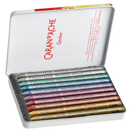 Neocolor I Pastel crayons Metal 10-set in the group Art Supplies / Crayons & Graphite / Pastel Crayons at Pen Store (128892)