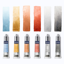 Cotman Water Color Metallic Collection Tubes 8 ml 6-set in the group Art Supplies / Artist colours / Watercolor Paint at Pen Store (129130)
