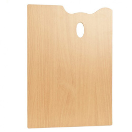 Wooden rectangular palette 35 x 45 cm in the group Art Supplies / Studio / Palettes at Pen Store (129183)