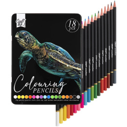 Colouring pencils 18-set Tin box in the group Pens / Artist Pens / Colored Pencils at Pen Store (129392)