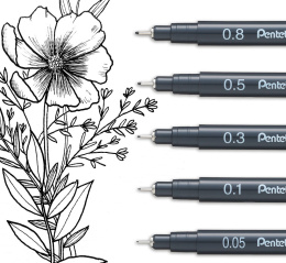 Pointliner Set of 5 in the group Pens / Writing / Fineliners at Pen Store (129511)