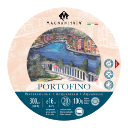 Watercolour Pad Round Portofino 100% Cotton 300g 16cm 20 Sheets in the group Paper & Pads / Artist Pads & Paper / Watercolor Pads at Pen Store (129656)