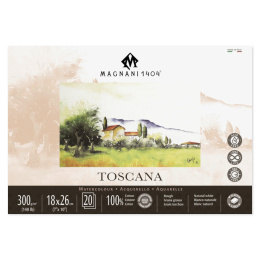 Watercolour Pad Toscana 100% Cotton 300g Rough 18x26cm 20 Sheets in the group Paper & Pads / Artist Pads & Paper / Watercolor Pads at Pen Store (129672)