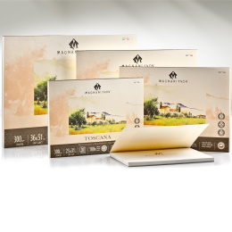 Watercolour Pad Toscana 100% Cotton 300g Rough 36x51cm 20 Sheets in the group Paper & Pads / Artist Pads & Paper / Watercolor Pads at Pen Store (129678)