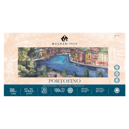 Watercolour Pad Portofino 100% Cotton 300g Satin 12x23cm 20 Sheets in the group Paper & Pads / Artist Pads & Paper / Watercolor Pads at Pen Store (129680)