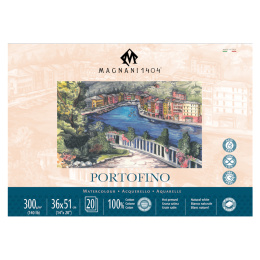 Watercolour Pad Portofino 100% Cotton 300g Satin 36x51cm 20 Sheets in the group Paper & Pads / Artist Pads & Paper / Watercolor Pads at Pen Store (129689)